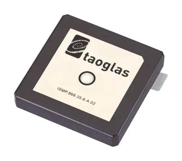 TAOGLAS 868MHz Right Hand Circular Patch Antenna, 2.17dBi, 50 Ohm, 35g