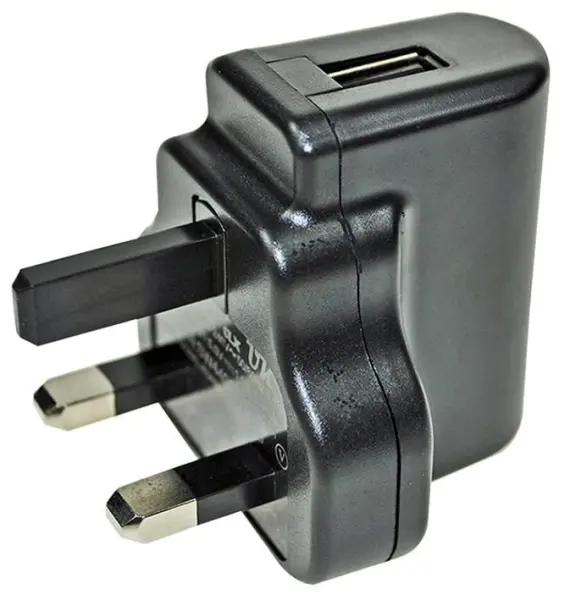 PowerPax 5W 1 Port USB A Mains Charger, UK Plug