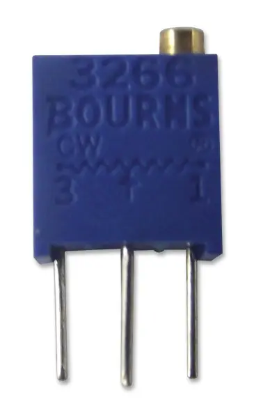 Bourns 3266 Trimmer Potentiometer, Multi Turn, 2kOhm, Through Hole
