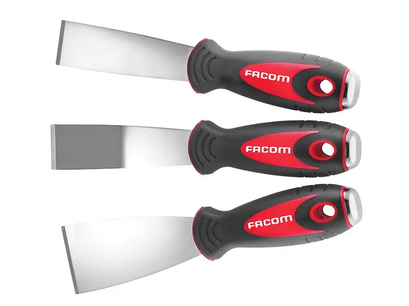 Facom Set Raschietti Acciaio Inox - 3 Pezzi