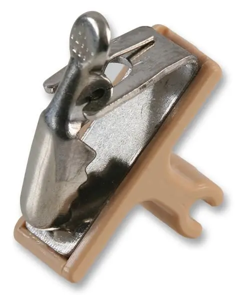 TRANTEC - Klip Leher Gantian untuk Mikrofon Headset, Warna Krem