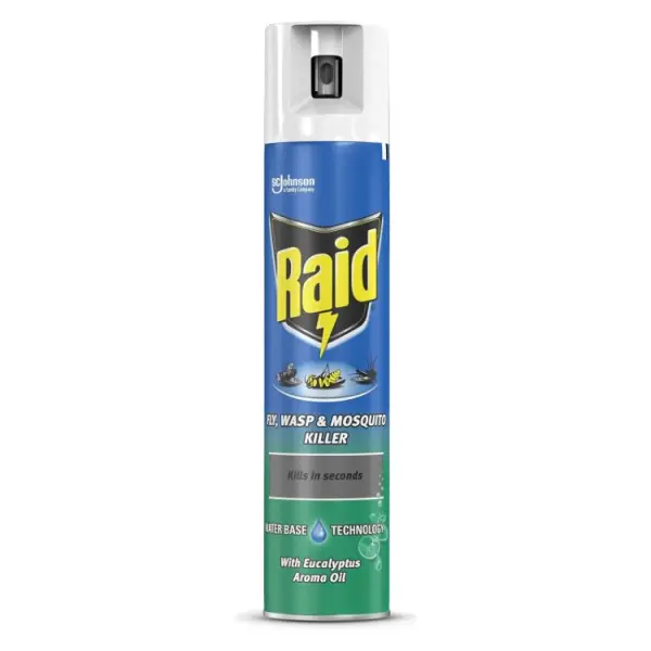 Raid Protection Fly, Wasp & Mosquito Killer 300ml