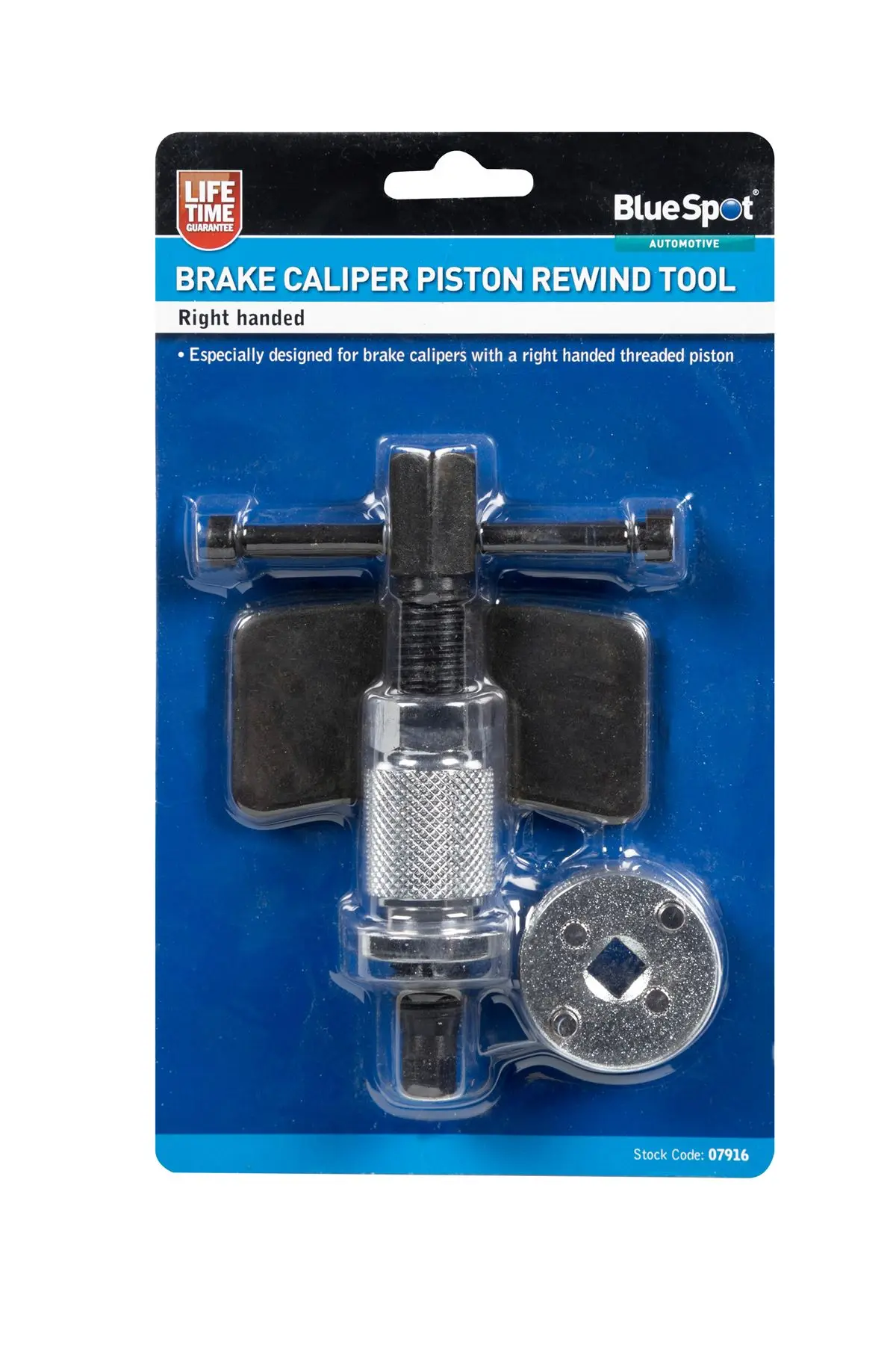 Blue Spot Tools - Right Threaded Brake Piston Wind Back Tool