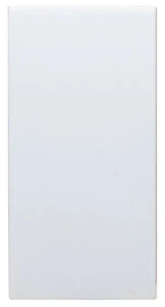 Euro Style Single Blanking Plate, White, 50x25mm