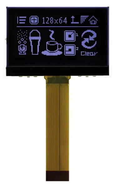 WINSTAR LCD Graphic Display Module 128x64 FSTN Negative Black/White