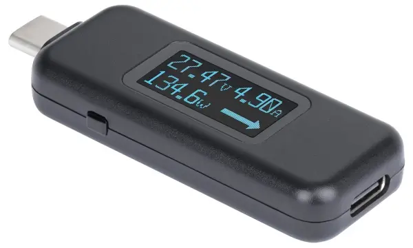 StarTech.com Bi-directional USB-C Power Tester 240W PD EPR