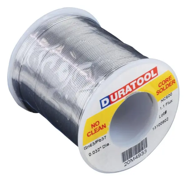 DURATOOL 고급형 납땜용 솔더 와이어 63/37, 0.81mm, 454g, 183°C