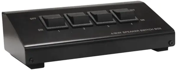 E-AUDIO 4-Weg Hoogvermogen Luidspreker Schakelaar