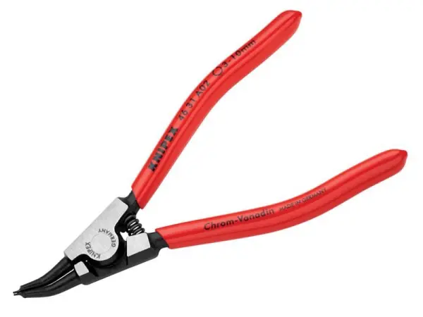 Knipex 45° 벤드 팁 외부 서클립 플라이어, 3-10mm, 130mm