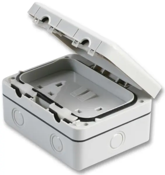 PRO ELEC 2-Gang IP66 Outdoor Switched Socket