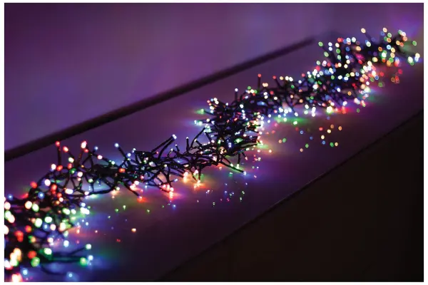 PRO-ELEC 25m Multicolour LED Cluster Lights with 2000 LEDs & Timer
