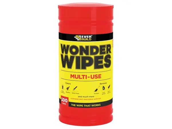Lingettes polyvalentes Everbuild Sika Wonder Wipes Trade (100 lingettes)
