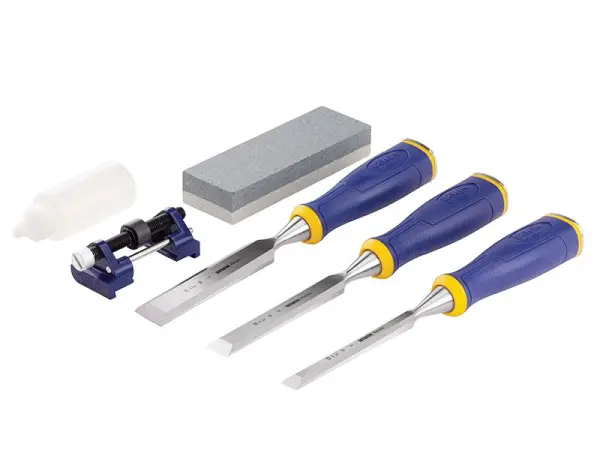 IRWIN Marples MS500 ProTouch Set di 3 Coltelli da Intaglio con Kit per Affilare