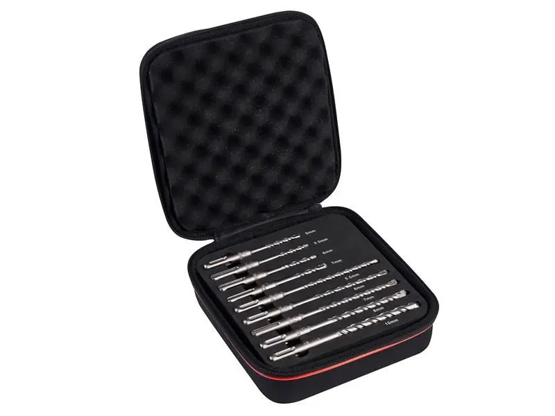 Starrett Juego de Brocas SDS Plus 2-Puntos, 9 Piezas