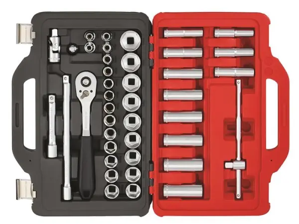 Facom 41-Piece 1/2in Drive Socket Set in Twin-Box Case