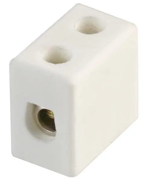 HiLo Ceramic Terminal Block, 1 Way, 15A, 1000°C