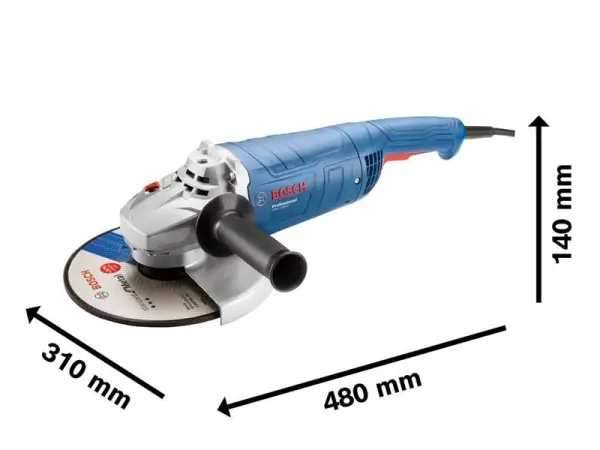 Meuleuse d'angle professionnelle Bosch GWS 2200 P, 230mm, 2200W, 110V