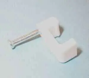 PRO POWER Attaches-câbles blancs pour câbles 2,5mm, Lot de 100