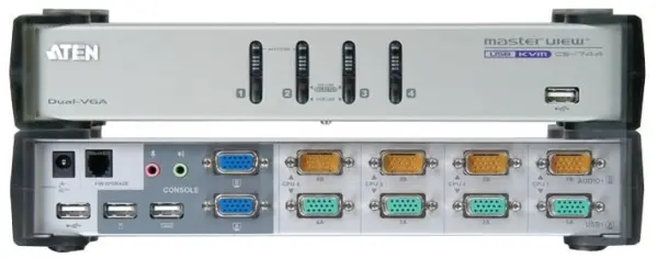 ATEN 4-Port USB VGA Dual Display KVMP Switch
