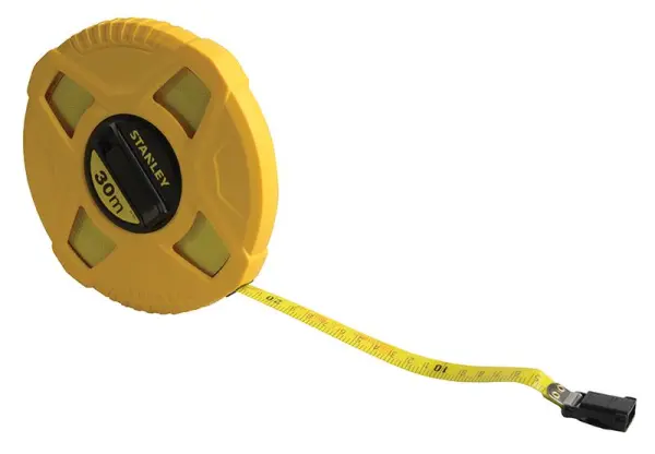 STANLEY 閉式ケース ファイバーグラスロングメジャー 30m×13mm