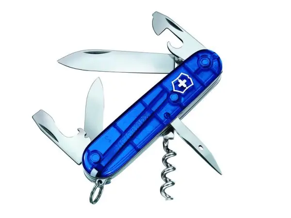 Victorinox - Spartan Swiss Army Knife Jenama Swiss Blister Pack Biru Lutsinar