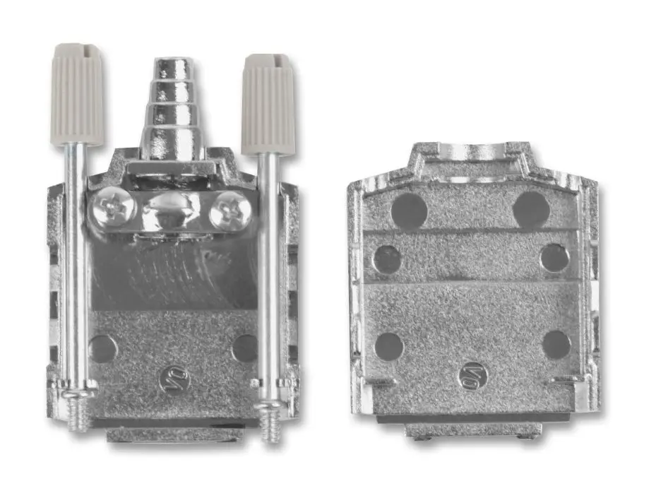 MH CONNECTORS 9-kolíkový kovový D-sub kryt s bočním vstupem