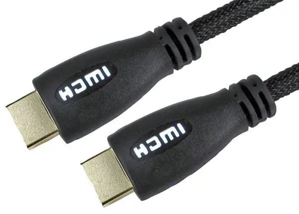 PRO SIGNAL HDMI Καλώδιο Υψηλής Ταχύτητας, 2m, Μαύρο, Με LED