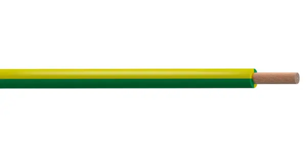 PRO POWER Tri-Rated Switchgear Wire, Green/Yellow - 0.75mm 500m