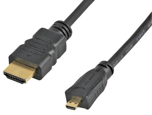 PRO SIGNAL ハイスピード 4K HDMIケーブル Micro D to HDMI 1m ブラック