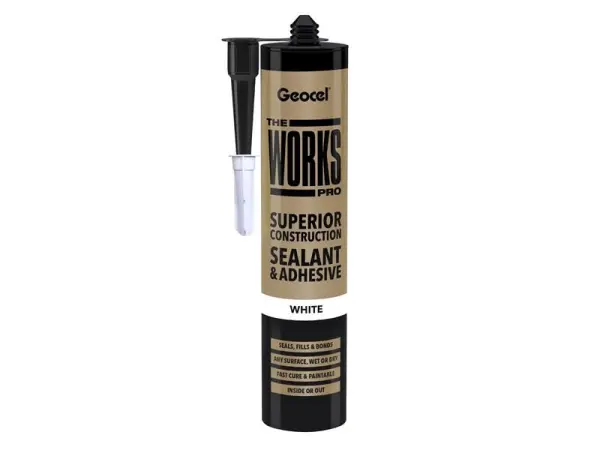 Geocel THE WORKS PRO Dicht- & Klebstoff Weiß 290ml