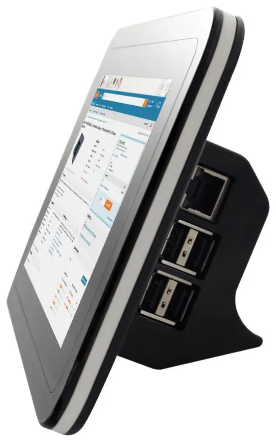 MULTICOMP PRO - Raspberry Pi 7″ Touchscreen-Gehäuse in Schwarz-Weiß