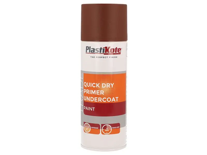 PlastiKote Quick-Dry Red Oxide Primer Spray 400ml