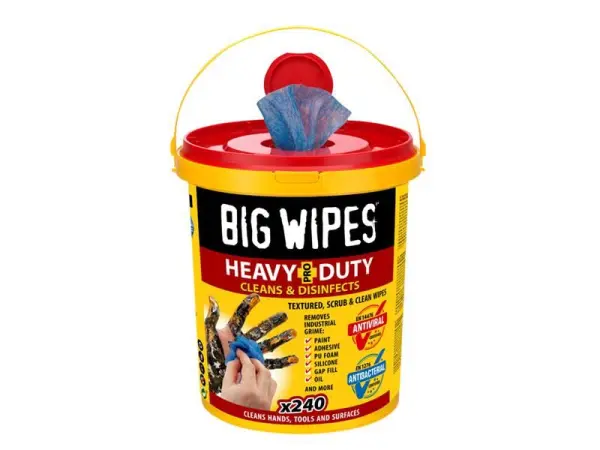 Big Wipes Heavy-Duty Pro+ Antivirale Reinigingsdoekjes, 240 stuks