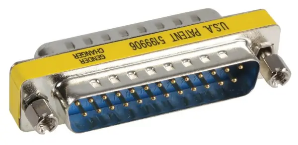 MULTICOMP 25-pins D-Sub mannelijk naar mannelijk gender changer adapter