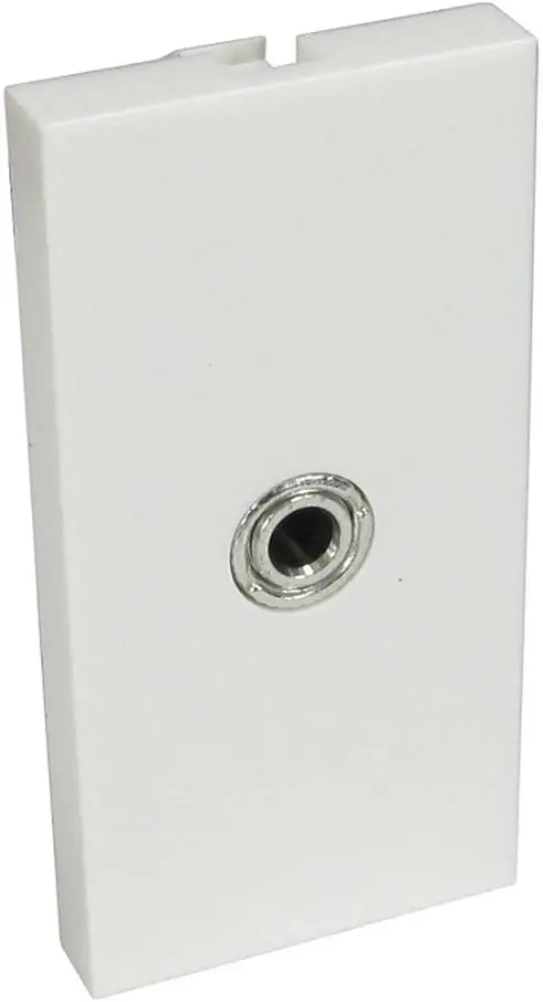 PRO SIGNAL 3,5 mm Stereo Euro Modul Buchse-Buchse mit 0,2 m Anschlusskabel