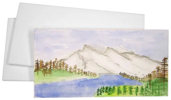 Toile à peindre tendue et apprêtée Major Brushes, 15x30 cm