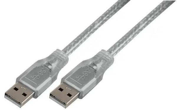 PRO SIGNAL כבל USB 3.0 זכר לזכר, 2 מטר, שקוף