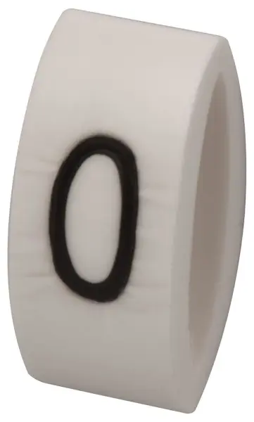 Tie-On Cable Marker O Black/White Pack of 100