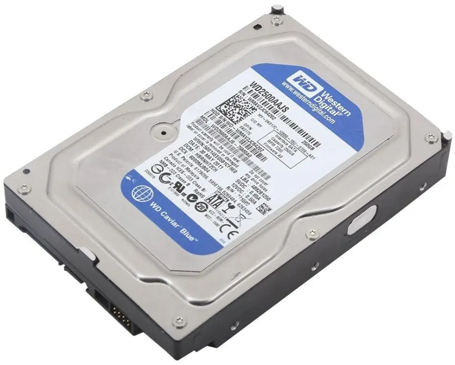 WD Caviar Blue 3.5“ SATA HDD, 250GB, 7200 ot./min (Renovovaný)