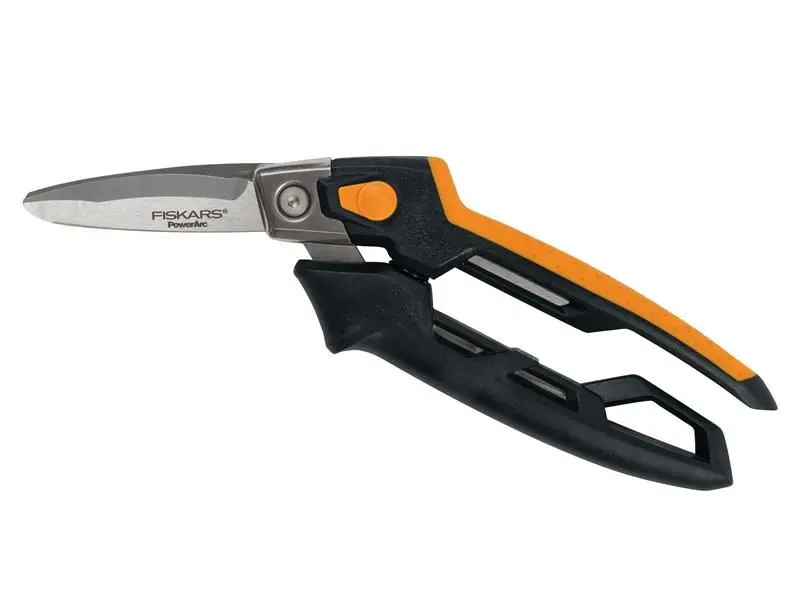 Fiskars מספריים כבדי-סיבולת PowerArc לחיתוך חומרים עבים