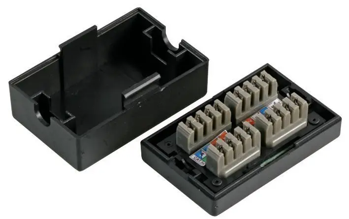 TUK Cat5e Connection Box, Black