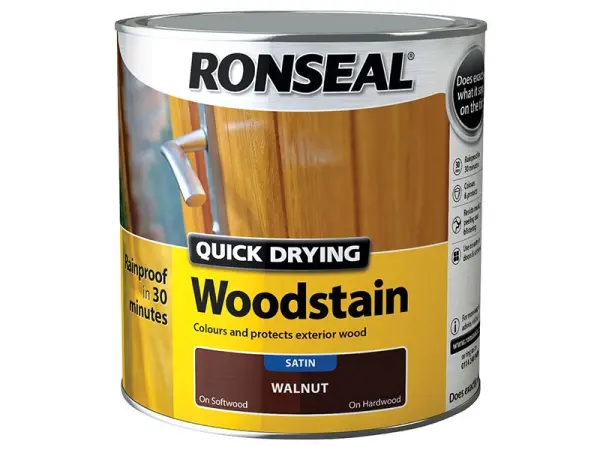 Ronseal - Dath Adhmaid Tréscaoilte Go Tapa - Walnut, 250ml