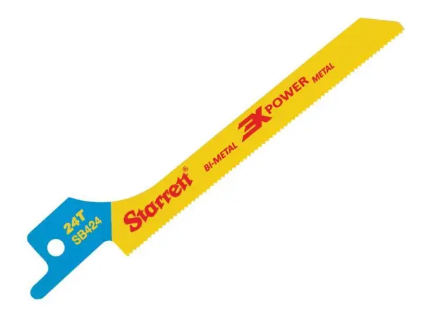 Starrett - Bilah Gergaji Berbilang Logam SB424-5, Scroll Logam 100mm 24 TPI (5p