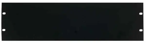 Pulse 19-inch 3U Rack Blanking Paneel, Zwart