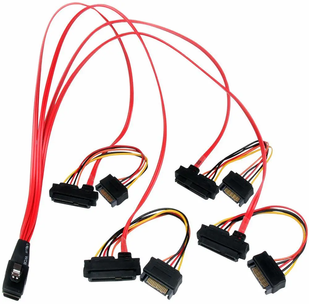 STARTECH 內置Mini SAS 轉 4x SFF8482 線 0.5米 SFF8087