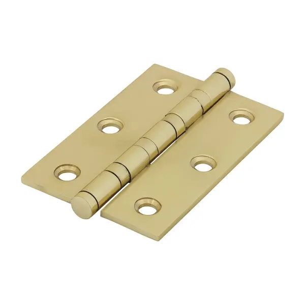 Timco Performance Ball Race Hinges, Solid Brass, 76 x 50mm (2 Pack)