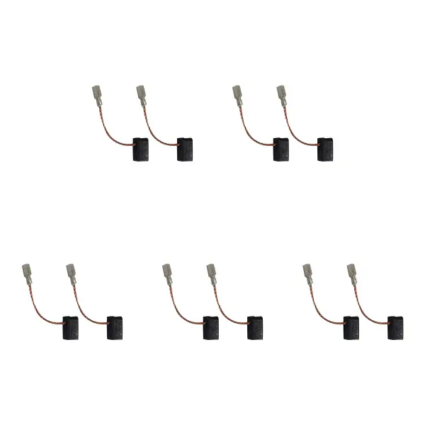 5 Sets of Carbon Brushes for Dewalt No58083 (6.2 x 8 x 12.5mm)