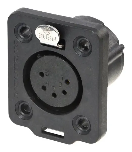 NEUTRIK NC5FDX-TOP Prise XLR Femelle 5 Pôles pour Châssis, IP65