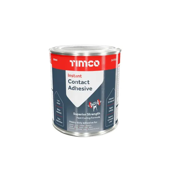 Timco - Adhésif de contact instantané, 500ml, haute résistance à base de caoutc