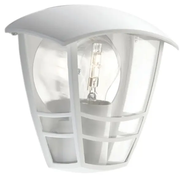 Philips Creek Lampada da Parete, 60W, E27, IP44, Bianca, Regolabile